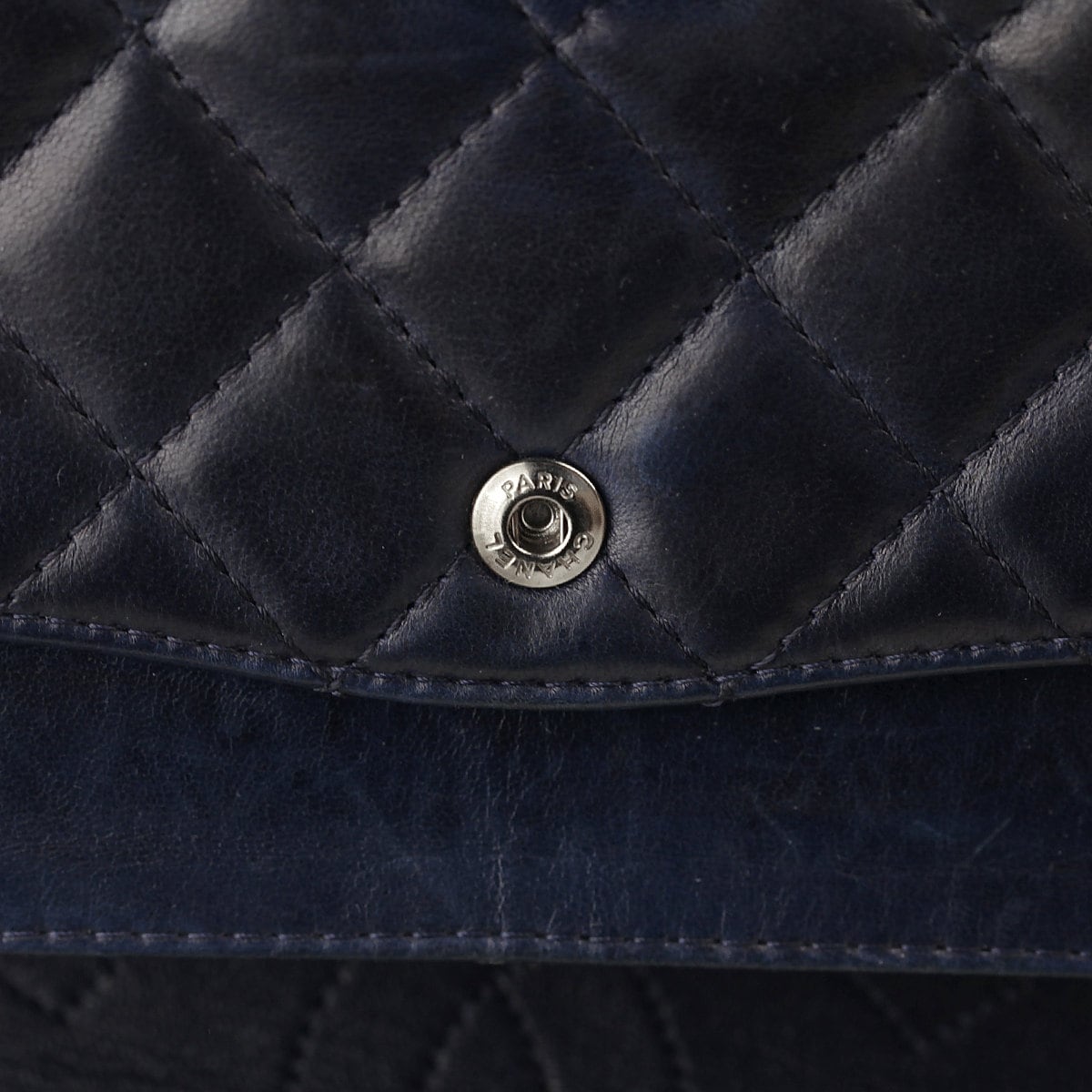 Chanel Bag 2.55 Reissue Navy Calfskin Leather with Silver Hardware 226