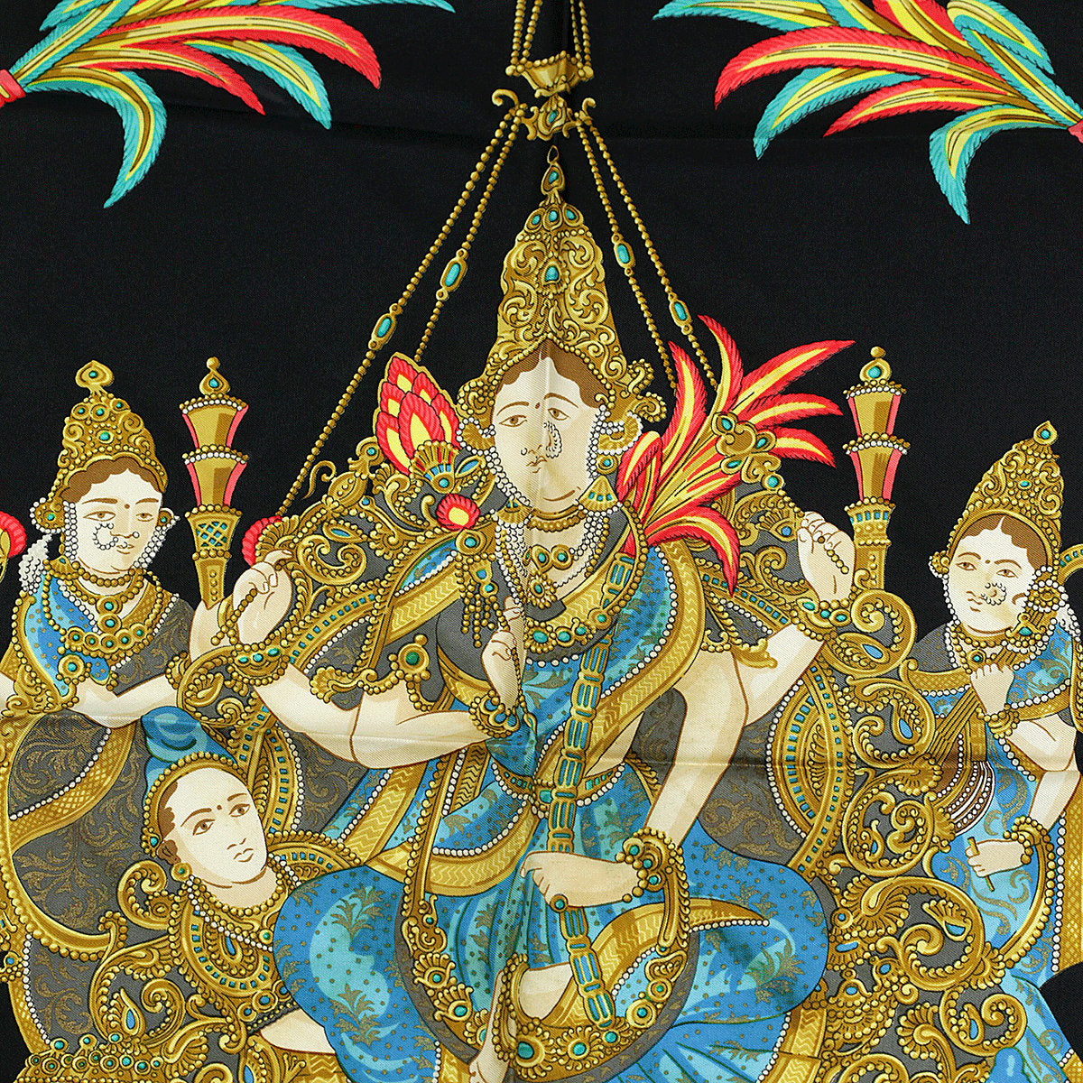 Hermes Scarf "India" by Caty Latham 90cm Silk