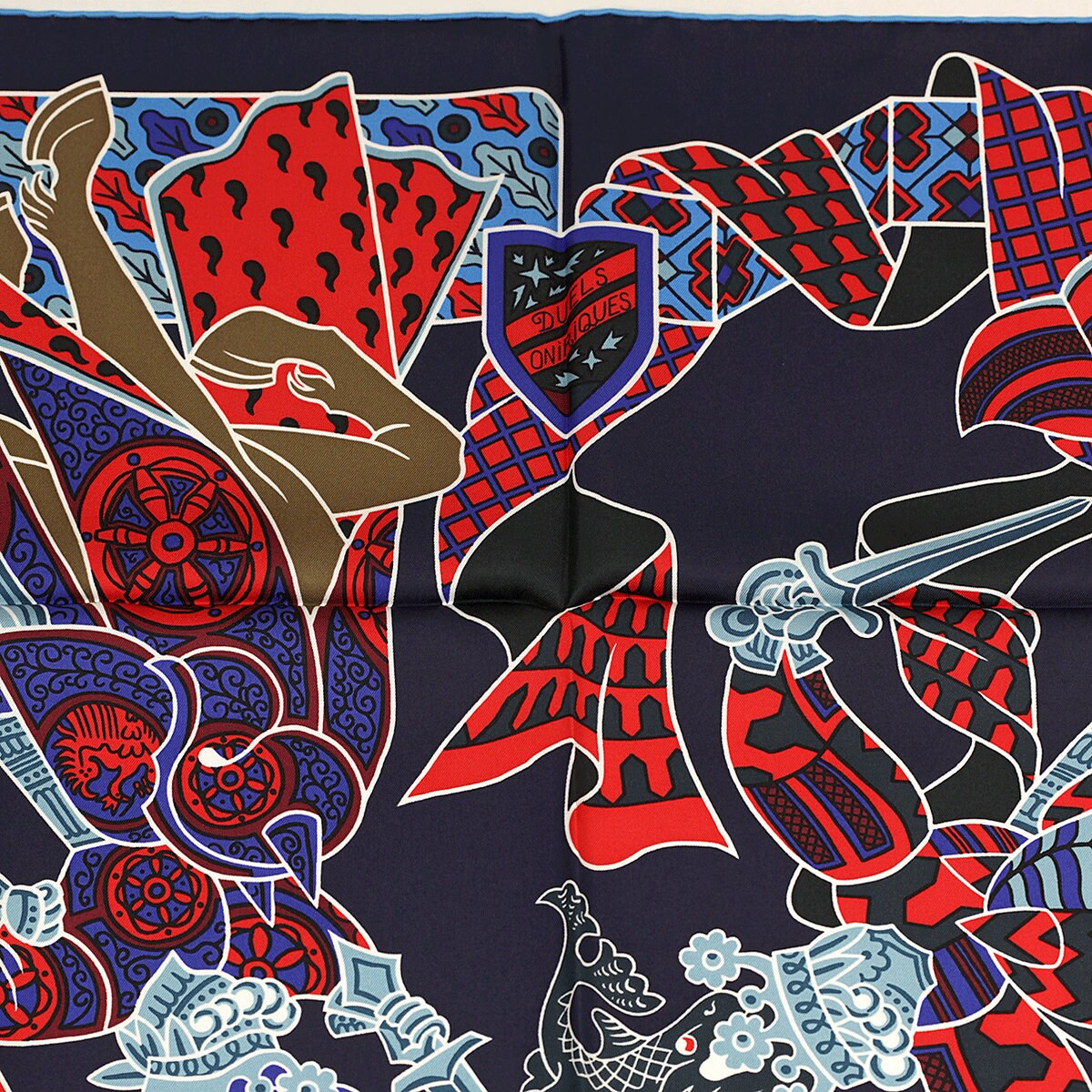 Hermes Scarf "Duels Oniriques" by Pierre Marie 90cm Silk | Carre Foulard