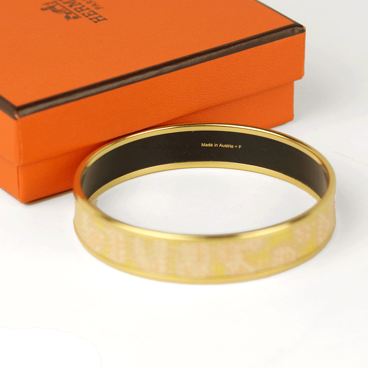 Hermes Bracelet Enamel Gold 65 Narrow | Bangle