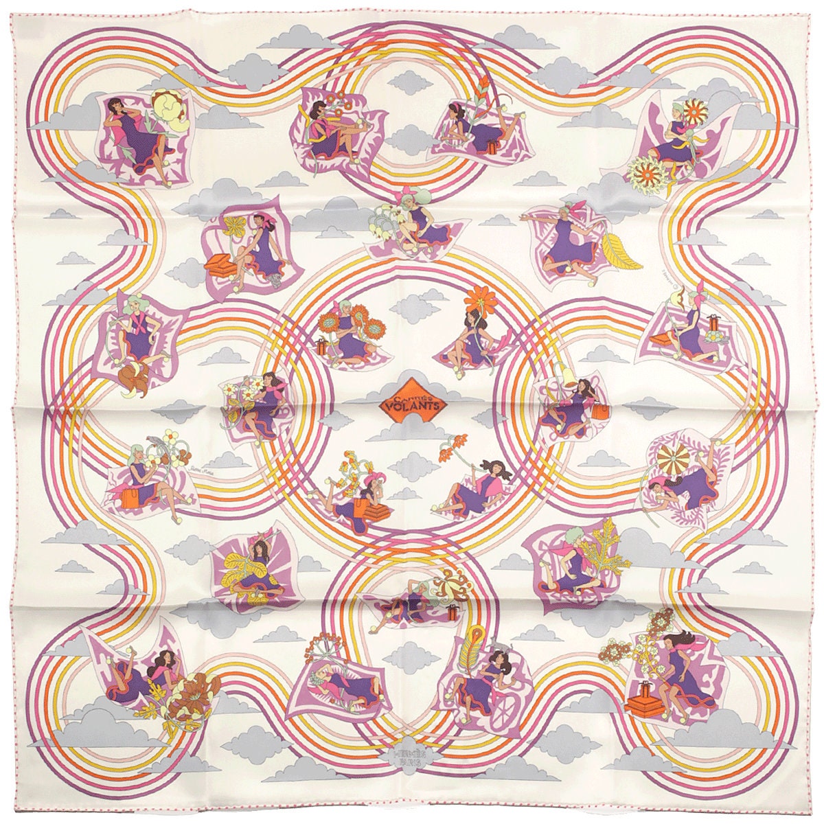 Hermes Scarf "Carres Volants" by Pierre Marie 70cm Silk | Carre Foulard