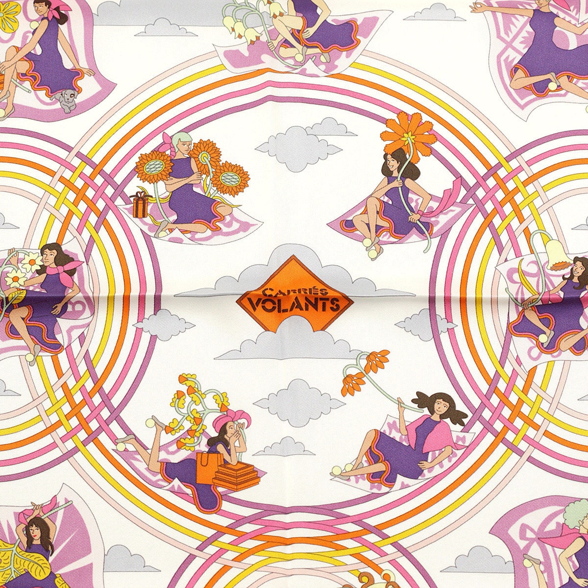 Hermes Scarf "Carres Volants" by Pierre Marie 70cm Silk | Carre Foulard