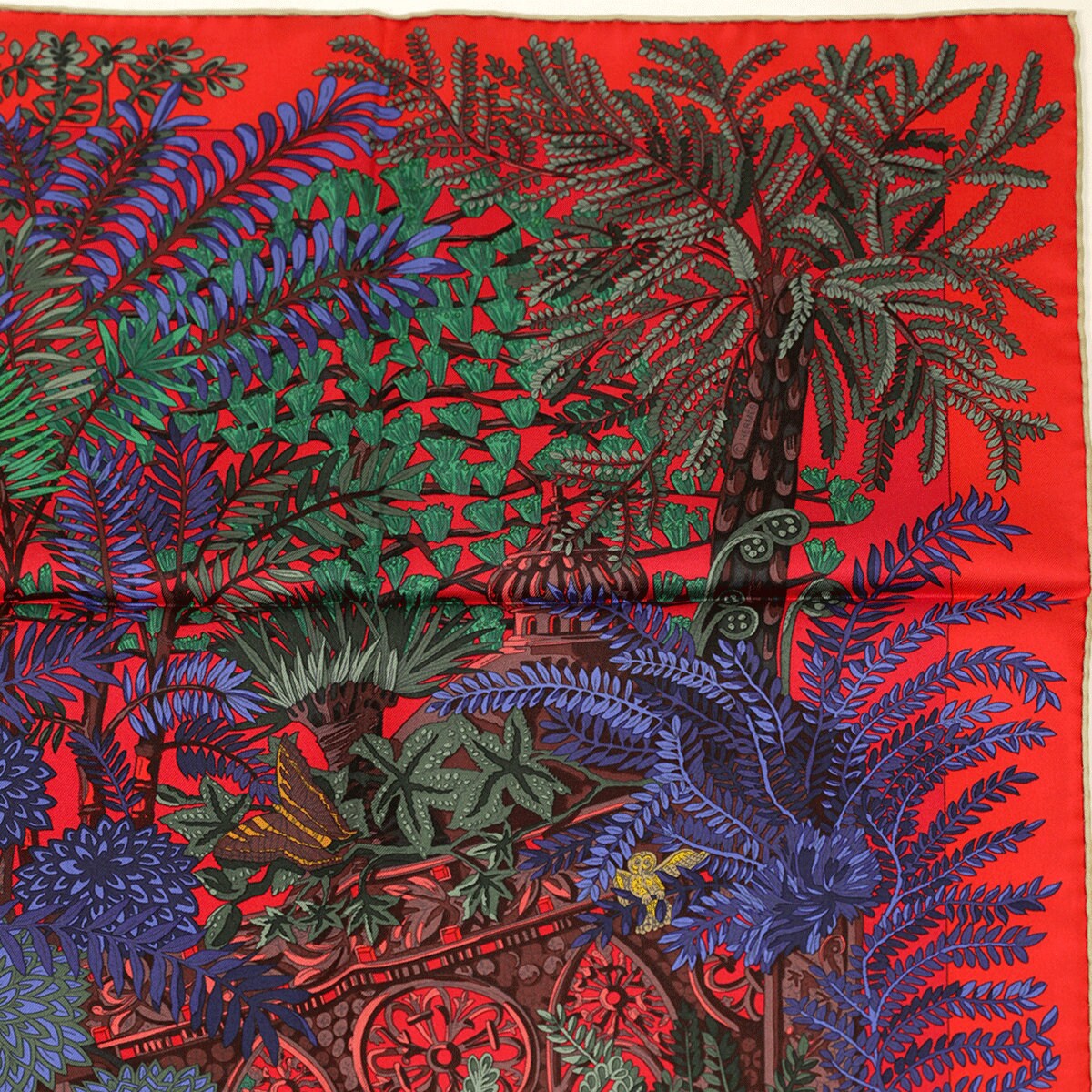 Hermes Scarf "Jardin a Sintra" by Annie Faivre 90cm Silk | Foulard Carre