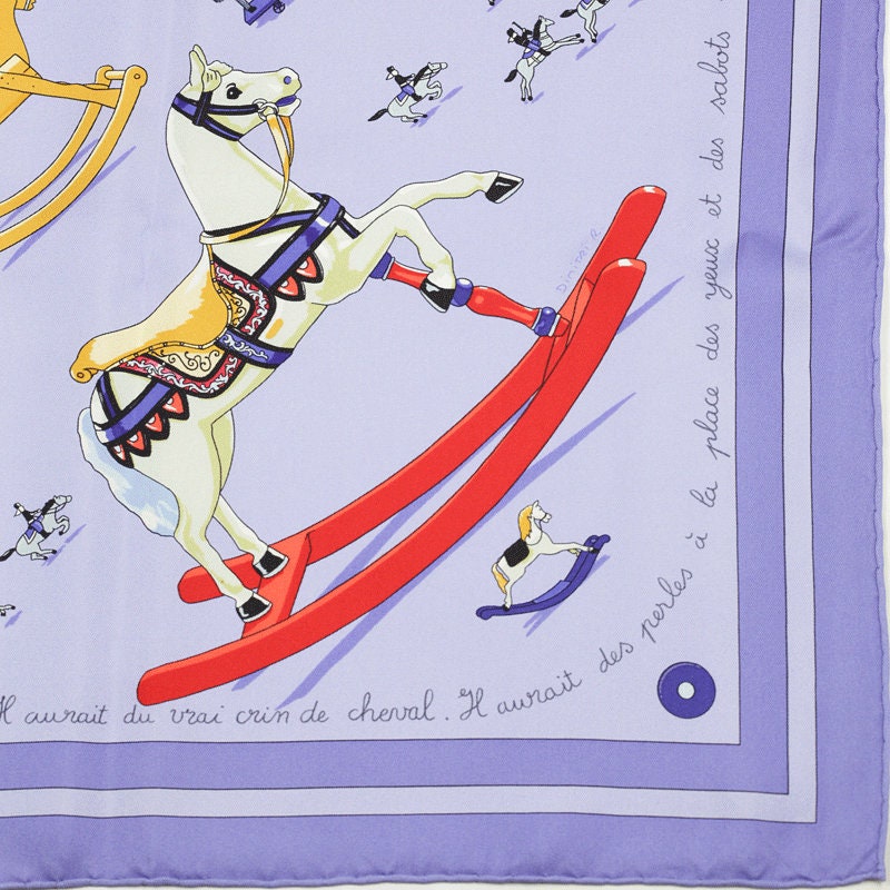 Hermes Scarf "Raconte-Moi le Cheval" by Dimitri Rybaltchenko 90cm Silk | Carre Foulard