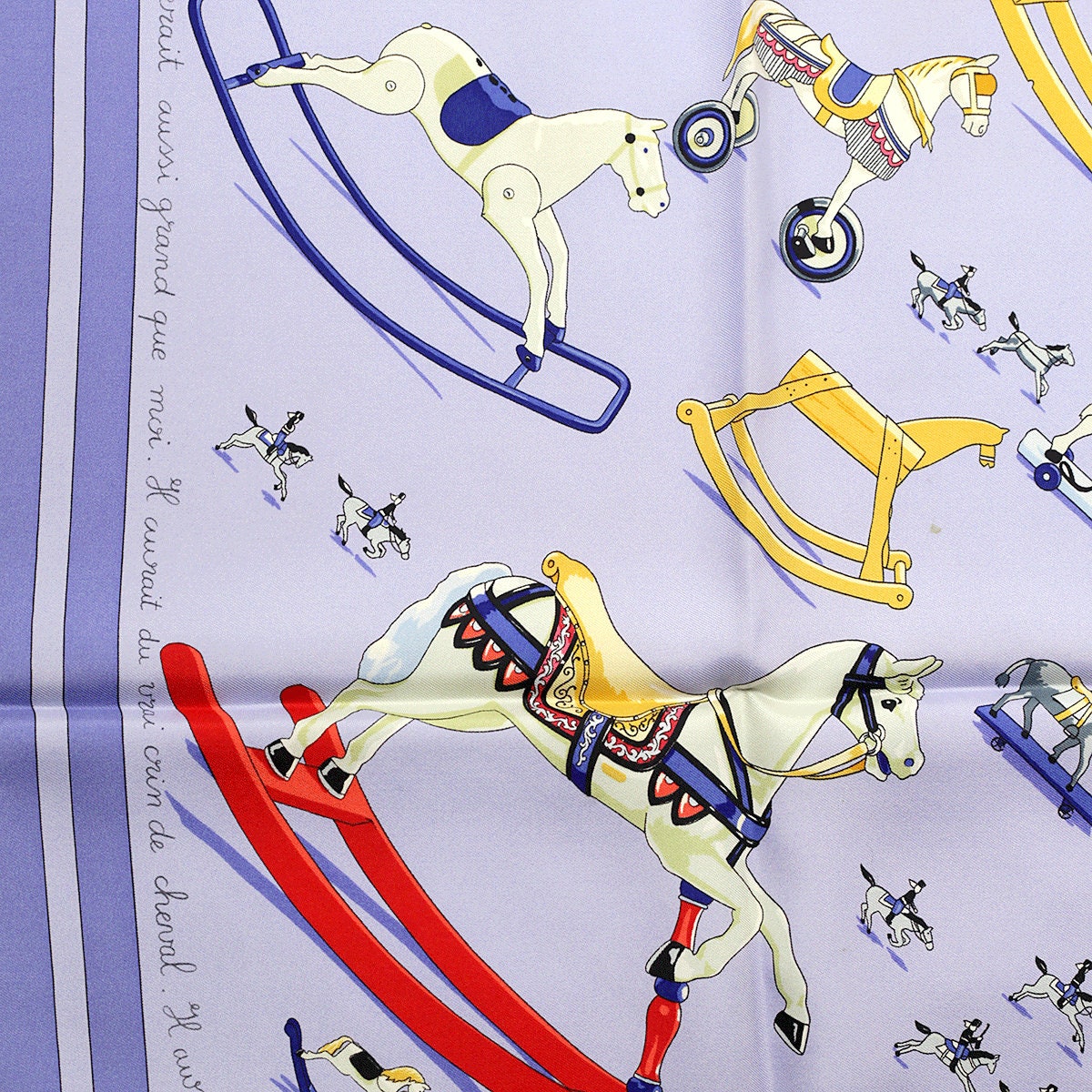 Hermes Scarf "Raconte-Moi le Cheval" by Dimitri Rybaltchenko 90cm Silk | Carre Foulard