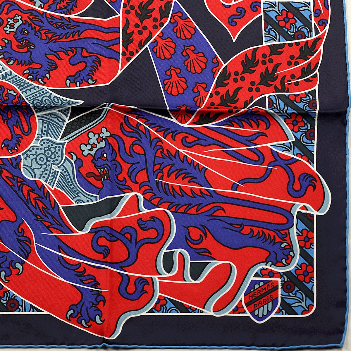 Hermes Scarf "Duels Oniriques" by Pierre Marie 90cm Silk | Carre Foulard