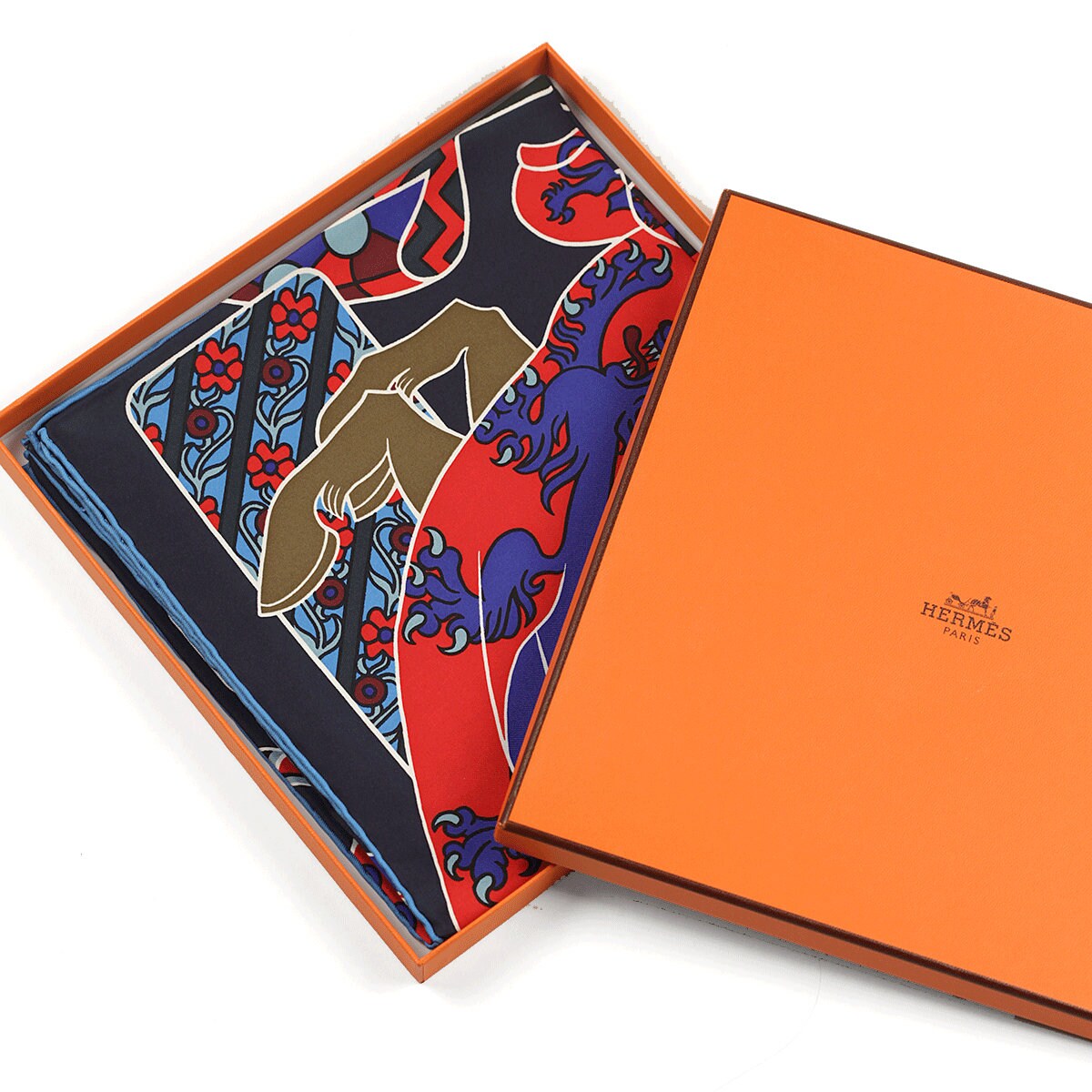 Hermes Scarf "Duels Oniriques" by Pierre Marie 90cm Silk | Carre Foulard