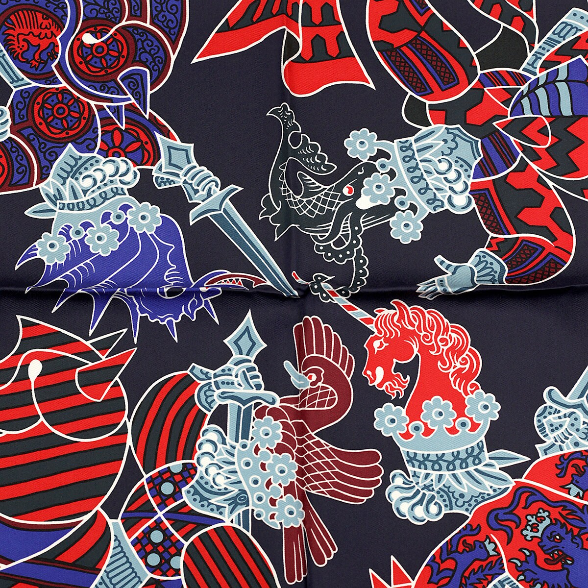 Hermes Scarf "Duels Oniriques" by Pierre Marie 90cm Silk | Carre Foulard