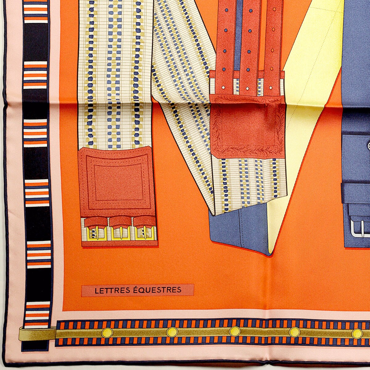 エレガント＊上品【HERMES】Carre 90 Lettres equestres Hermes Scarf 