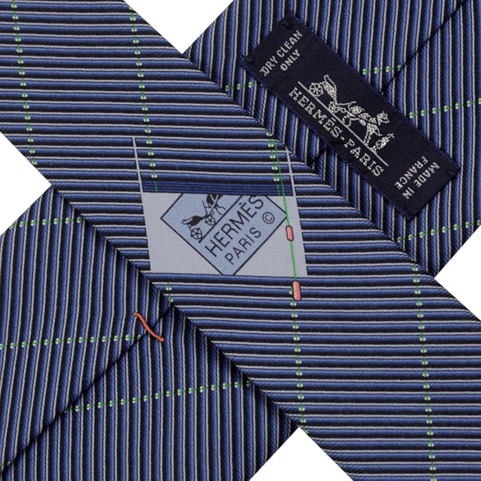 Hermes Men's Silk Modern Geometric Pattern 646031 | Necktie Cravate