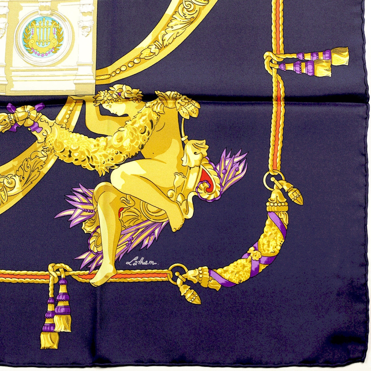 Hermes Scarf "Opera Palais Garnier" by Caty Latham Vintage 90cm Silk | Foulard Carre