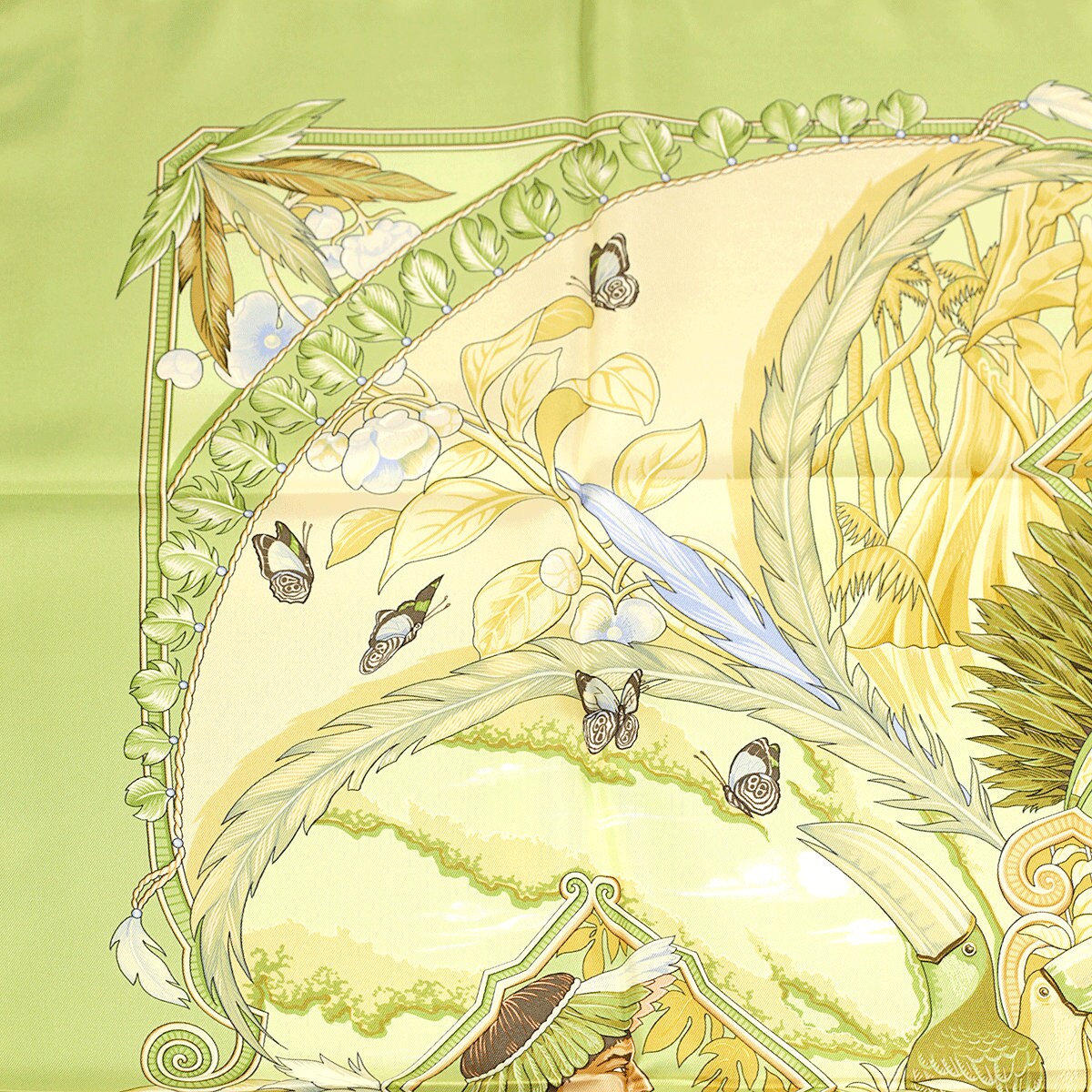 Hermes Scarf "Amazonia" by Laurence Bourthoumieux 90cm Silk | Carre Foulard