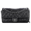 Chanel Paris-Dallas Medium Classic Flap Bag Black Cowhide Leather Aged Silver HW